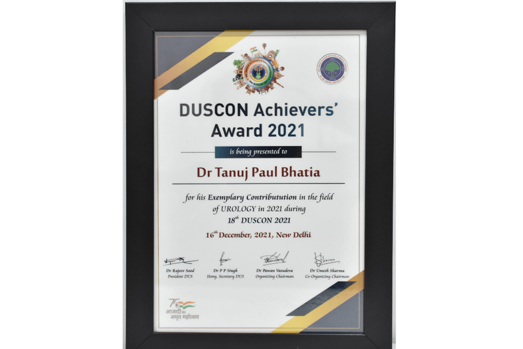 Awarded with DUSCON Achiever & Award 2021