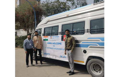 Kids with cardiac issues from Afghanistan came to Sarvodaya Hospital for treatment